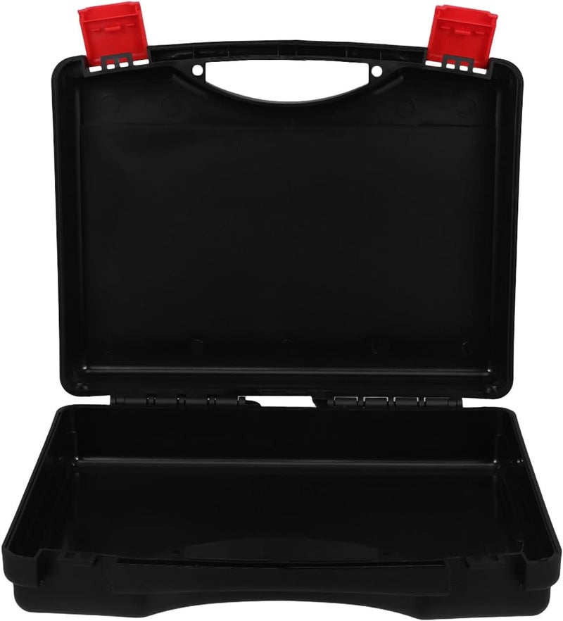 LABRIMP Portable Mini Plastic Toolbox Impact-resistant Lightweight Tool Storage Organizer with Handle for Crafts Hobby and Household Use, Compact Multifunctional Tool Chest 265x190x76mm - Image 1