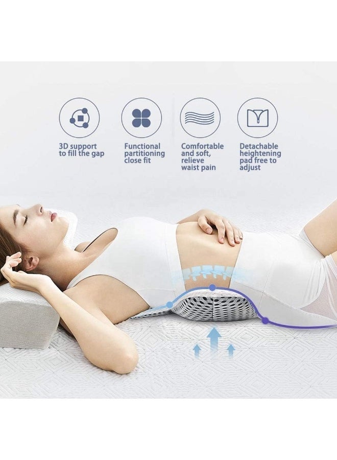 Multi-Functional Lumbar Support Pillow – Adjustable Height, Sciatic Pain Relief, and Back Comfort for Sleepers - Image 5