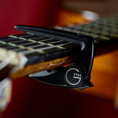 G7th Performance 2 Classical Guitar Capo, Satin Black, Intuitive Tension Control, Protective Silicone Padding, Easy One-handed Operation for Flamenco and Classical Guitars - 62mm - Image 4