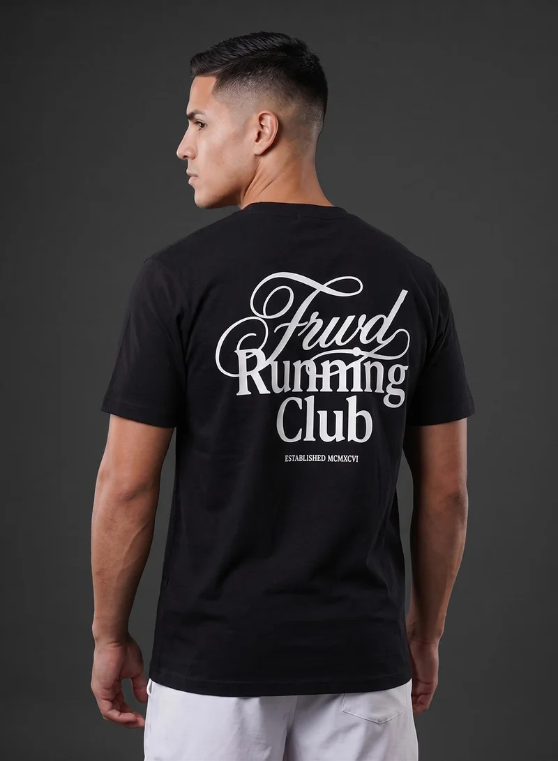 Seventy Five  T-Shirt With Running Club Graphic On The Back for Men | Best Price UAE