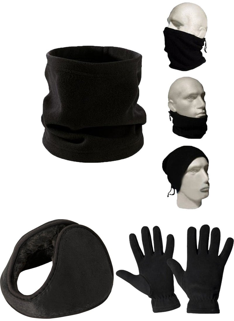 Belifanti Collection - Polar Neck Collar Polar Headphones Polar Gloves Black Set Color Black - Image 1