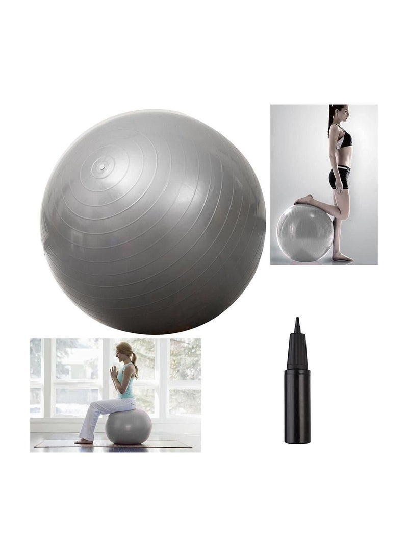 ULTIMAX Yoga Ball Exercise Fitness Core Stability Balance Strength Anti-Burst Prenatal Birthing Yoga ball for Office Home Gym-75cm - Image 2