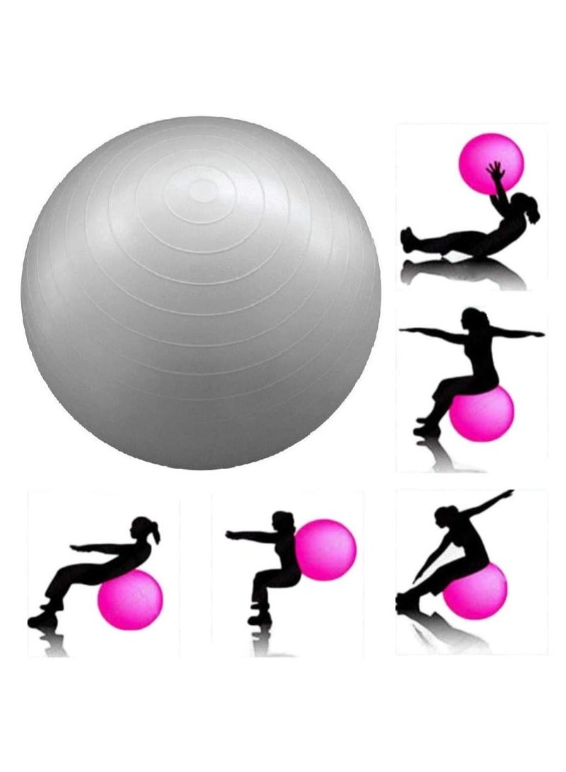 ULTIMAX Yoga Ball Exercise Fitness Core Stability Balance Strength Anti-Burst Prenatal Birthing Yoga ball for Office Home Gym-75cm - Image 3