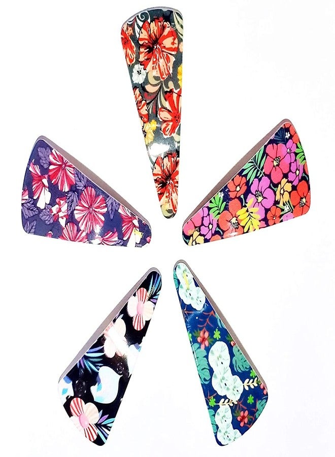 Drishti® Plastic Hair Tic Tac Clips For Girls Multicolor 6 pcs Larg Size (Same Design) - Image 3