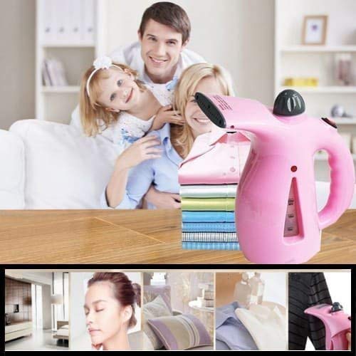 BRAHMANI CREATION Garment Fabric Steamer Iron for Clothes and Face - Portable Powerful 375 Watts With Fast Heat-Up, Perfect for Home and Travel (Multi Color) - Image 2