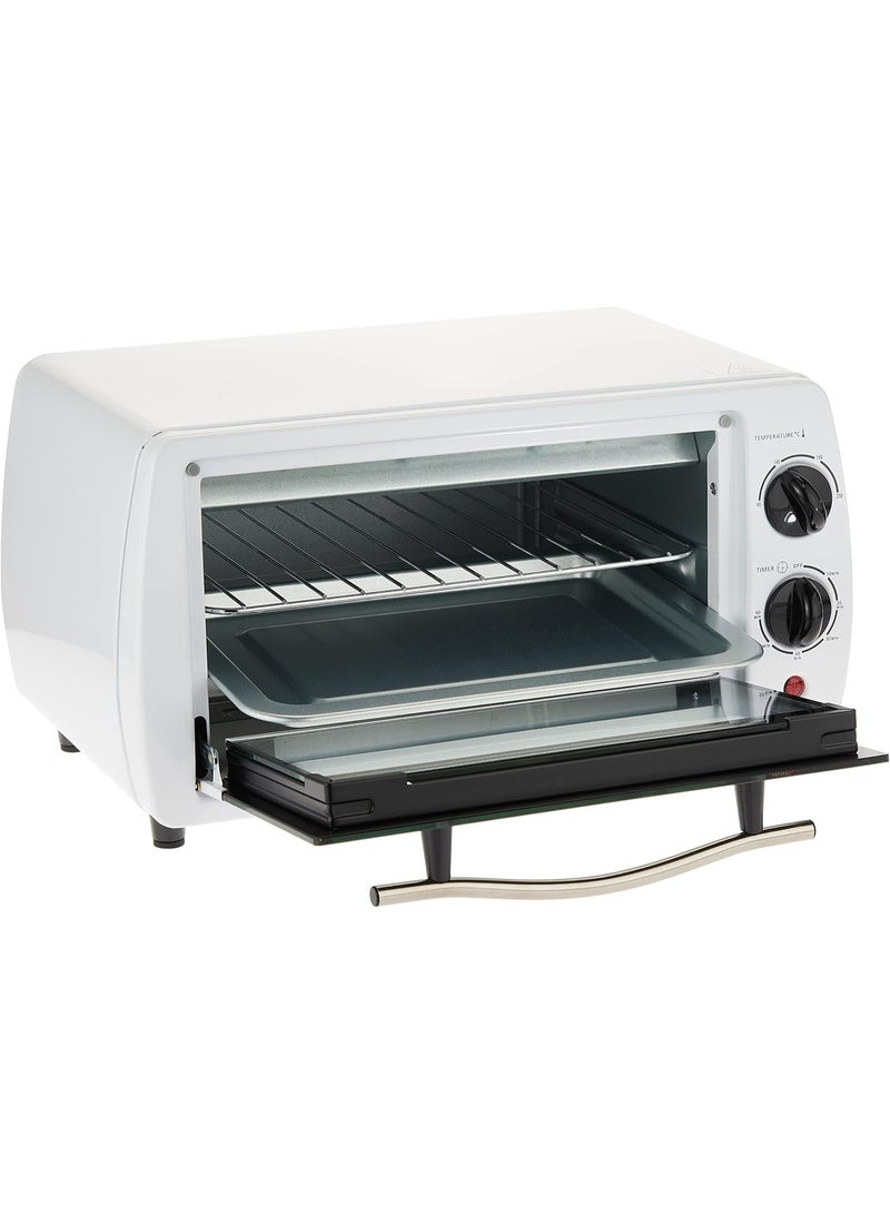 BLACK&DECKER 800W 9L Toaster Oven, 90-230° Temp Setting Double Grill With Convection, Double Glass Door For Safety With Multiple Accessories, For Toasting/Baking/Broiling  - Image 2