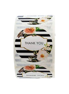 Wownect Flower Design Thankyou Sticker Round [1inch][500 Stickers] Labels For Envelope Seals Packing Seals cards Gift Boxes Shopping Bags Bouquets Cardboard Decoration  - Image 4