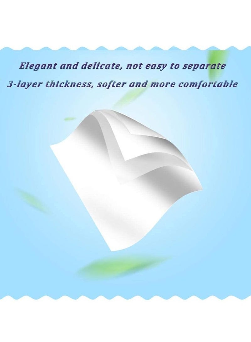 Generic Facial Tissue, Car Tissue Refill Pack Disposable 2-Ply Soft Facial Tissue, Portable Facial Tissue Suitable for Car Wallet Travel Home 20 Packs, 100 Pulls/Pack  - Image 3