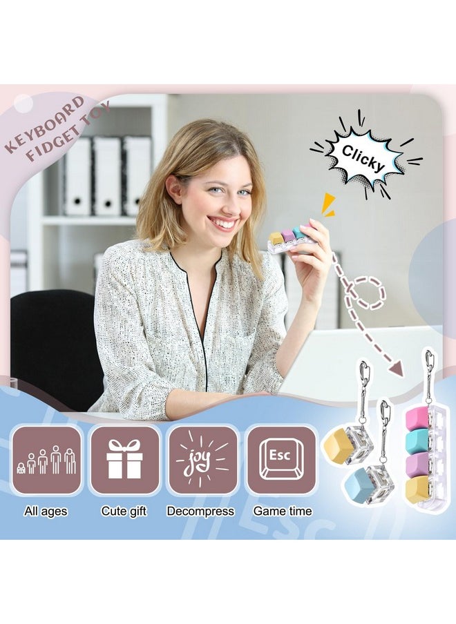 Taiyin Taiyin Decompression Toys Keyboard Clicker Toy Keyboard Cube Toy Mechanical Key Toy Keyboard Button for Adult Gifts to Relief Pass Time  - Image 5