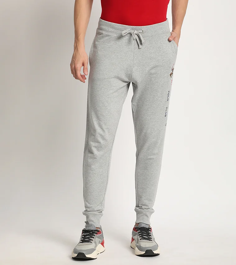 BEVERLY HILLS POLO CLUB Blend It Logo Printed Joggers