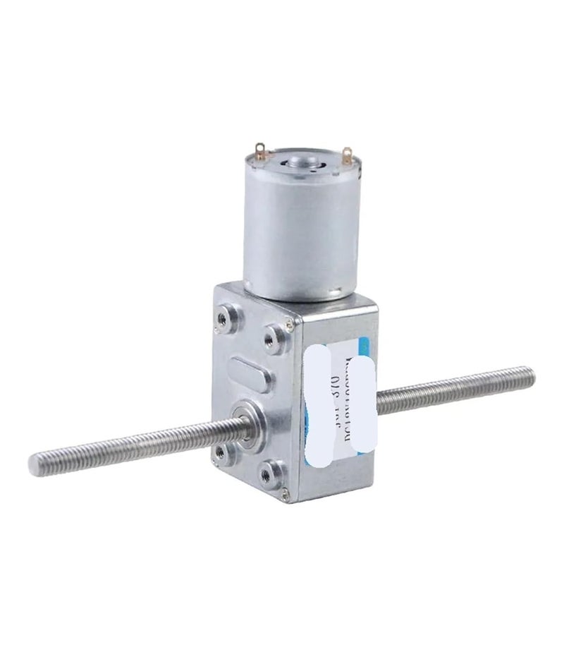 JGY370 M6 DC Motor Reducer Mini Worm 6V Double Shaft Adjustable Speed Home Appliances Smart(30RPM-6V Motor and Bracket) - Image 2