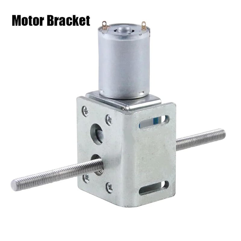 JGY370 M6 DC Motor Reducer Mini Worm 6V Double Shaft Adjustable Speed Home Appliances Smart(30RPM-6V Motor and Bracket) - Image 3