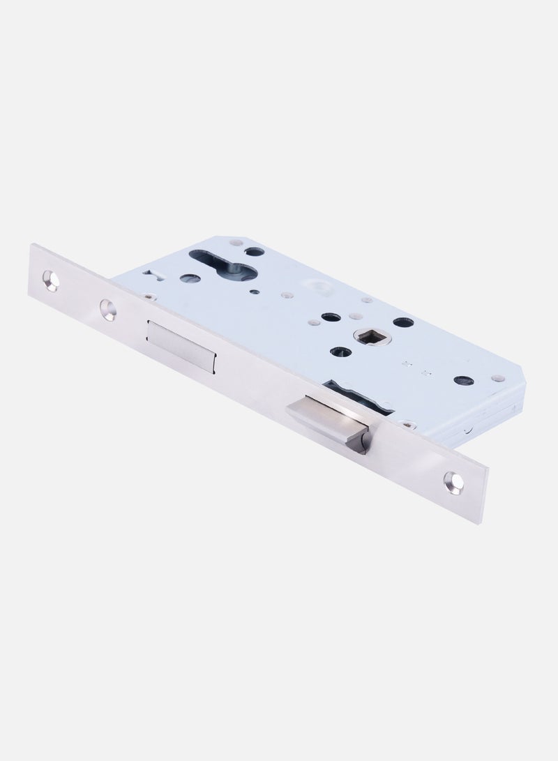 CINCINNO Premium Anti-Rust SS304 Stainless Steel Mortise 7255 Lockbody 55x72mm – Rectangular End Design, 5-Year Mechanical Warranty, Secure Door Lock for Residential & Commercial Use (Chrome Plated) 