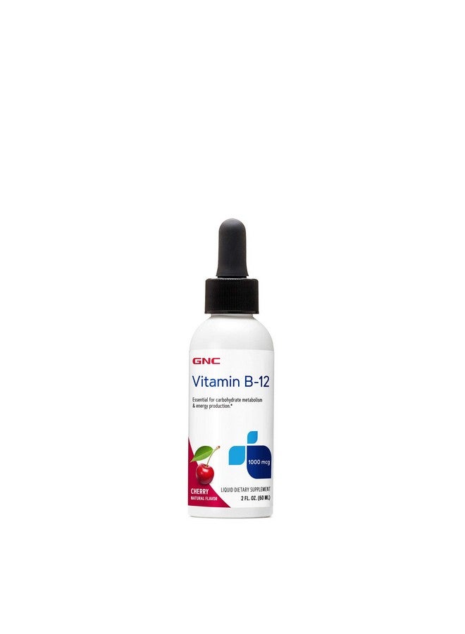 GNC Vitamin B-12 1000mcg - Cherry, Supports Energy Production - Image 1