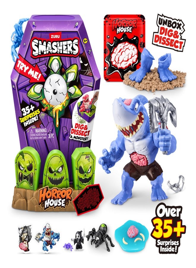 ZURU SMASHERS Smashers Mega Horror House (Blue) by ZURU, Interactive Toy, Collectable Toy for Kids and Teens - Image 3