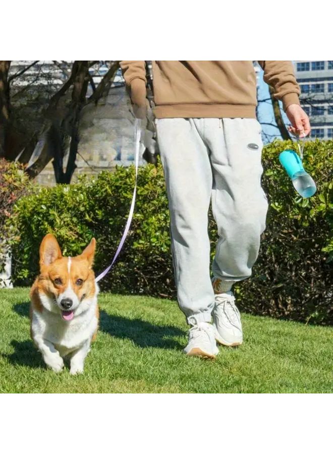 Blue Portable Outdoor Water Bottle for Pet Dogs Walking Hiking Traveling - Image 4