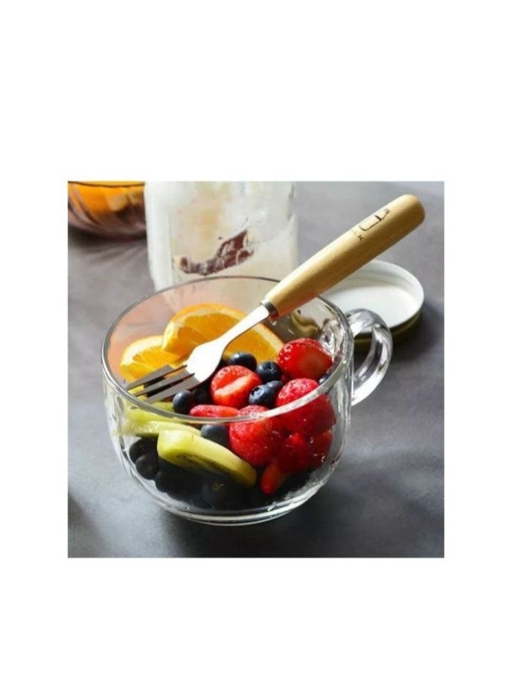 general clear glass serving bowl for snacks, desserts, cookies, and fruit; an elegant transparent tray for table setting and entertaining guests. - Image 1
