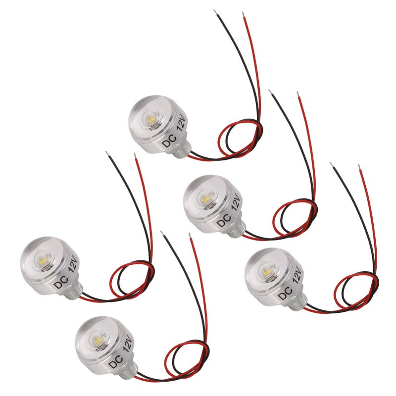 مصباح جوفي أرضي LED بتوتر DC 12V و1 واط عالي الكفاءة الطاقوية - ضوء محدد صغير مع زاوية شعاع 30 درجة ومصباح مدفوع لزينة المناظر الطبيعية والدرجات والخزائن - Image 3