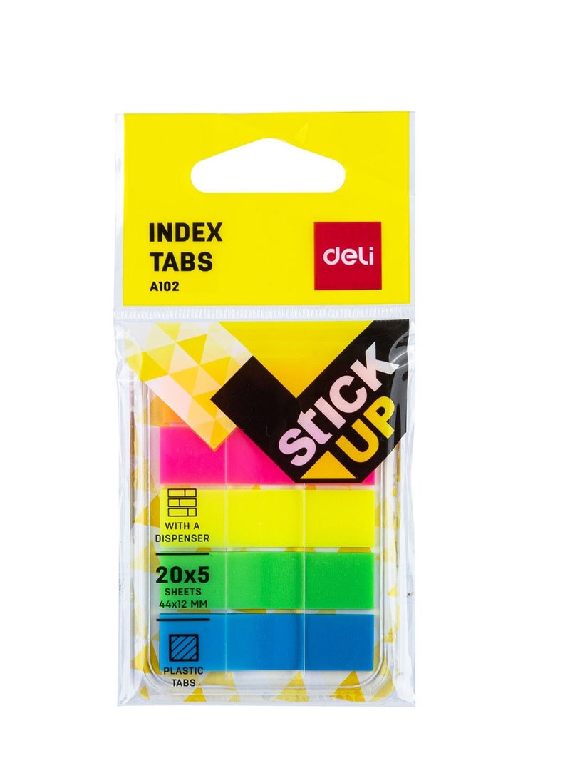 Deli 12-Pack Index Tab 44x12mm Size Multicolour - Image 3