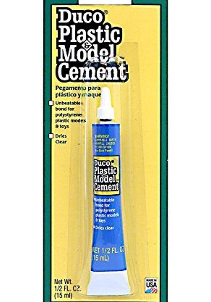 DEVCON Duco Devcon 90225 Plastic and Model Cement - 0.5 oz. for Polystyrene Models and Toys