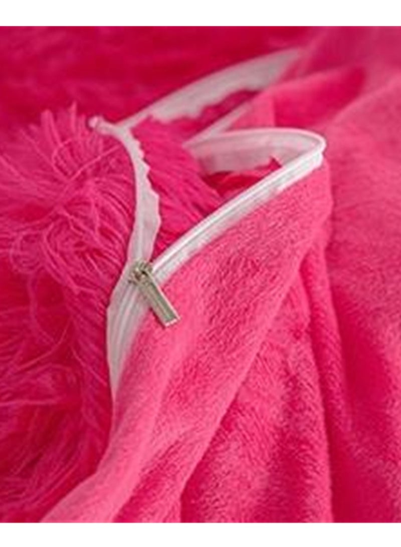 4pcs bedding set 2 pillowcases 1 quilt cover 1 bed sheet four-piece set with creative and fashionable styling warm mink plush - Image 3