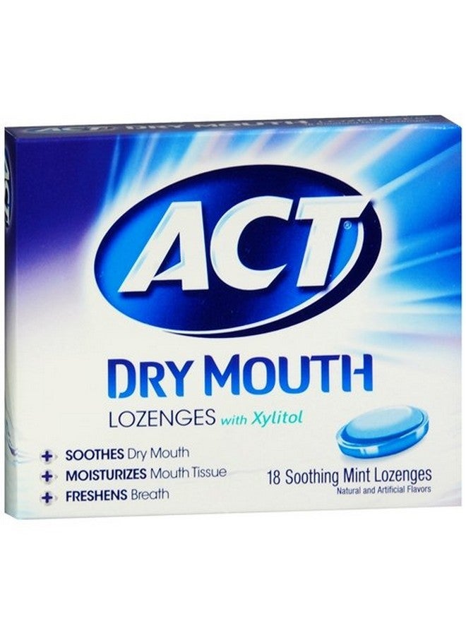 اكت أقراص استحلاب الفم الجاف من ACT Total Care، بنكهة النعناع، 18 قرصًا (عبوة من قطعتين) - Image 1