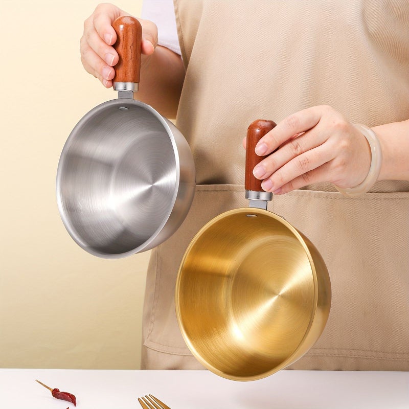 Stainless Steel SUS304 Small Saucepan Kitchen Cooking Pot Tool - Image 2