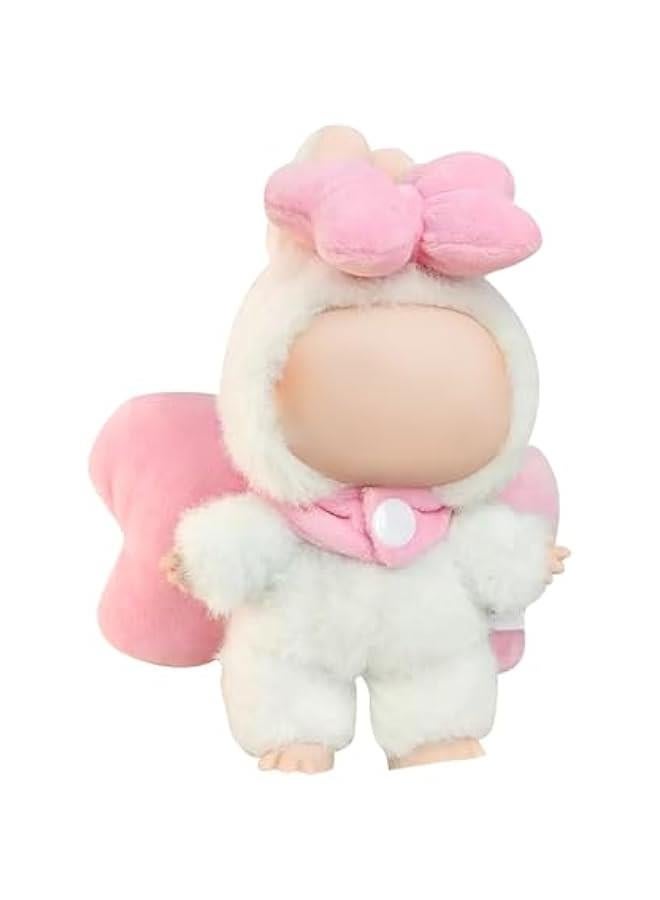 Arabest Labubu Clothes – 17cm Labubu Doll Pink Bow: Plush Comfort Filled with Pearl Cotton, Made for Snuggly Home Moments (Doll Not Included)  - Image 3