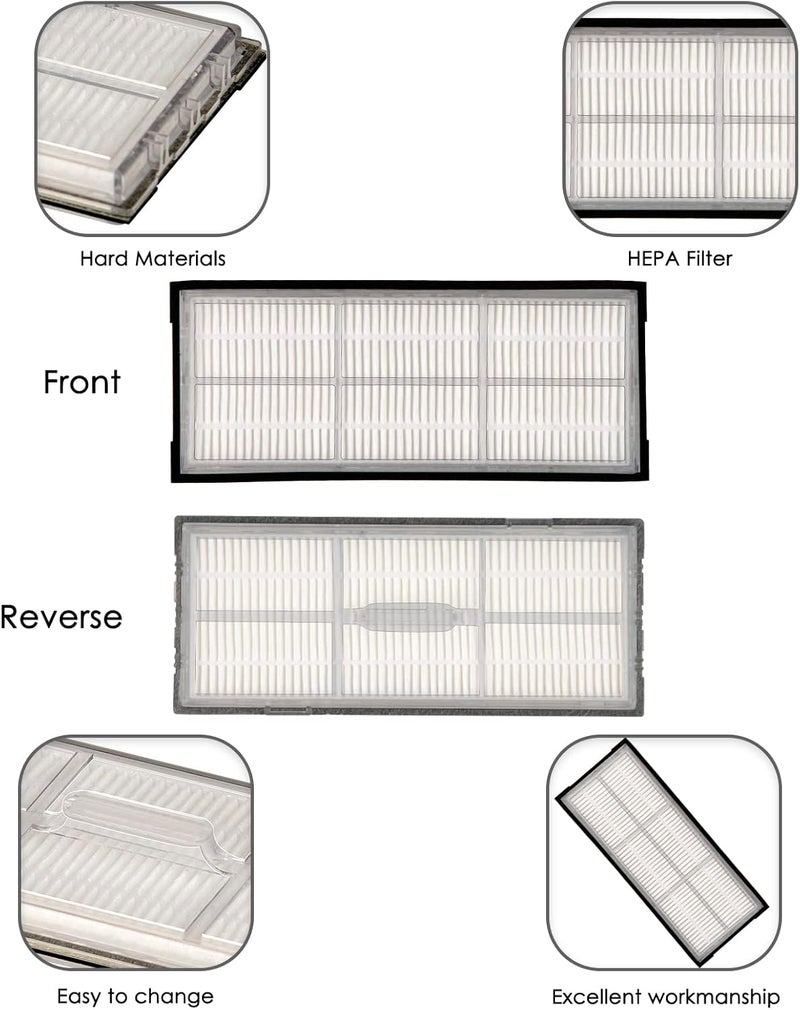 CHAIN PEAK (Pack of 12) HEPA Filters for Roborock S7 S7+ S7 MaxV S7 MaxV Plus S7 MaxV Ultra S8 Pro Ultra S8 S8+, Robot Vacuum Cleaner Filter Accessory Kit, Replacement Parts 12 Filters - Image 3