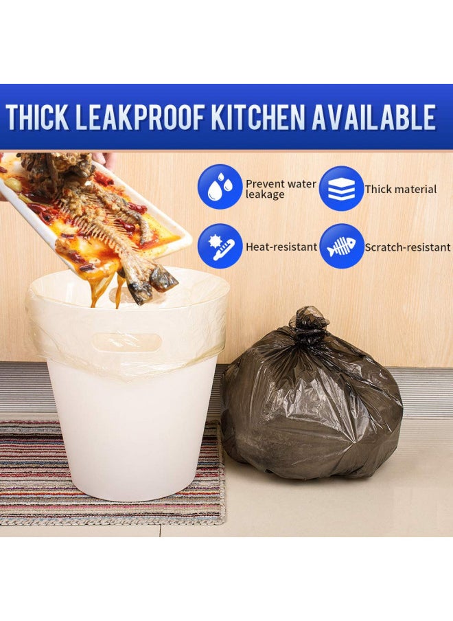 SWIHELP Trash Bags, 6 Rolls/120 Counts Small Garbage Bags for Office, Kitchen,Bedroom Waste Bin,Colorful Portable Strong Rubbish Bags,Wastebasket Bags