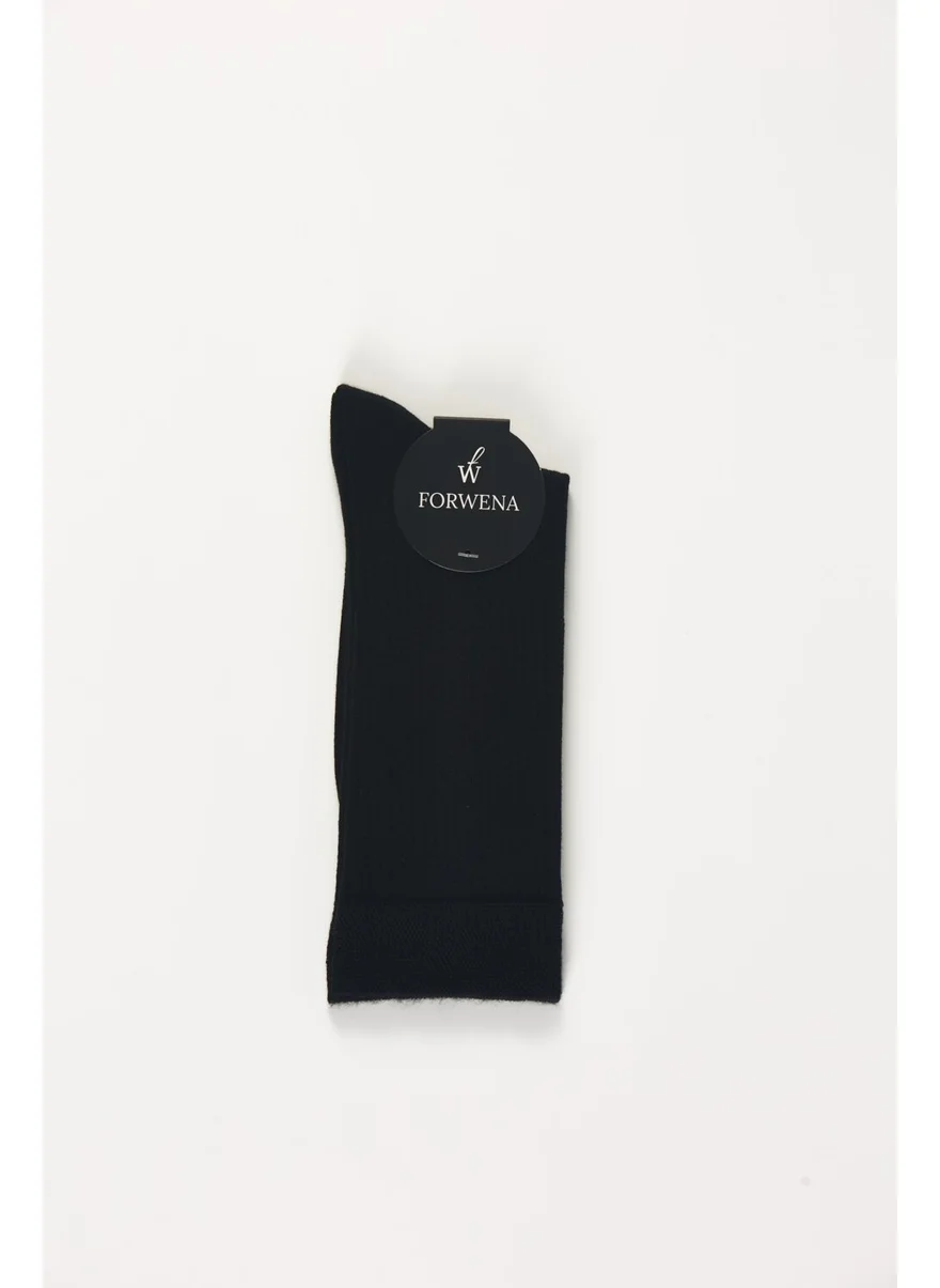 Forwena Black Modal Seamless Men's Socks