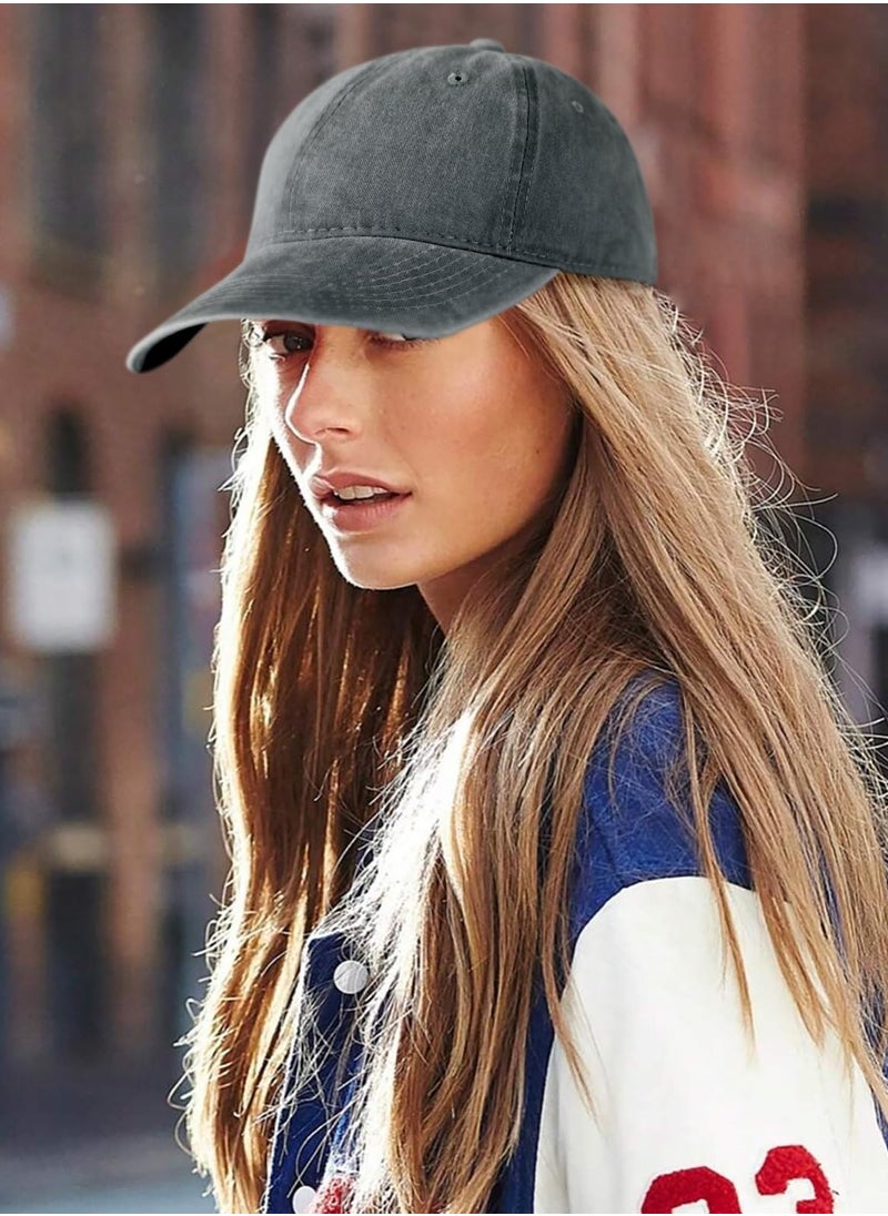 BreeJooy Men women baseball cap , low profile adjustable washed cotton golf dad hat  - Image 4