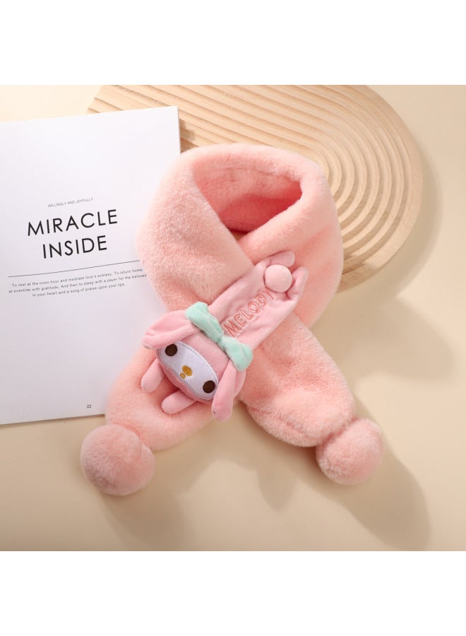Children's Scarf Boys Students Autumn And Winter Girls Plush Warm Kids Cartoon Dragon Year Baby Winter Toddler Scarf