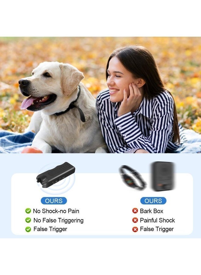 Chabeia Ultrasonic Dog Repeller, Upgrade Dog Bark Deterrent Devices, Anti Barking Devices for Dogs, Ultrasonic Dog Chaser Dog Bark Deterrent Device, Sonic Barking Deterrent Devices (with Battery，Black) - Image 4
