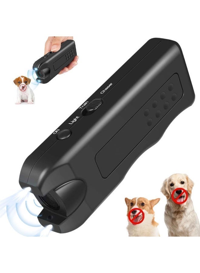 Chabeia Ultrasonic Dog Repeller, Upgrade Dog Bark Deterrent Devices, Anti Barking Devices for Dogs, Ultrasonic Dog Chaser Dog Bark Deterrent Device, Sonic Barking Deterrent Devices (with Battery，Black) - Image 1