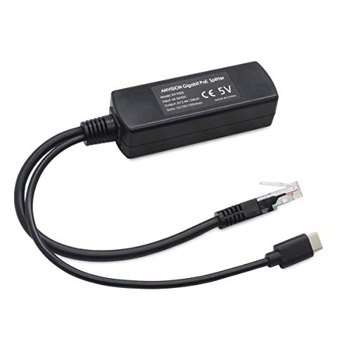ANVISION 2-Pack 5V Gigabit PoE Splitter, USB Type C, 48V to 5V 2.4A Adaper, IEEE 802.3af Compliant - Image 4