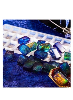 Y&D Rune Resin Mold,Symbol Letter Silicone Mold, DIY Symbol Word Molds, Crystal Epoxy Charm Mold with Sequins 12 Colors for Personalized Pendant Crafts Making Supplies  - Image 4