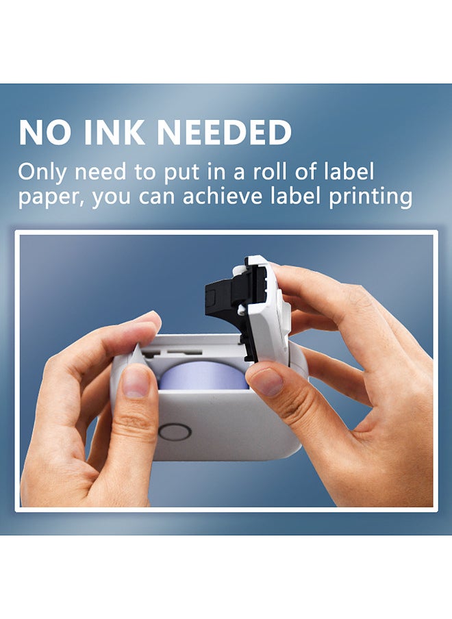 Mini Label Maker Machine Pocket Labeler Sticker Thermal Printer for Organizing Adhesive Tag DIY Date Journal Study Sticker Labeling Machine Wireless BT Connect