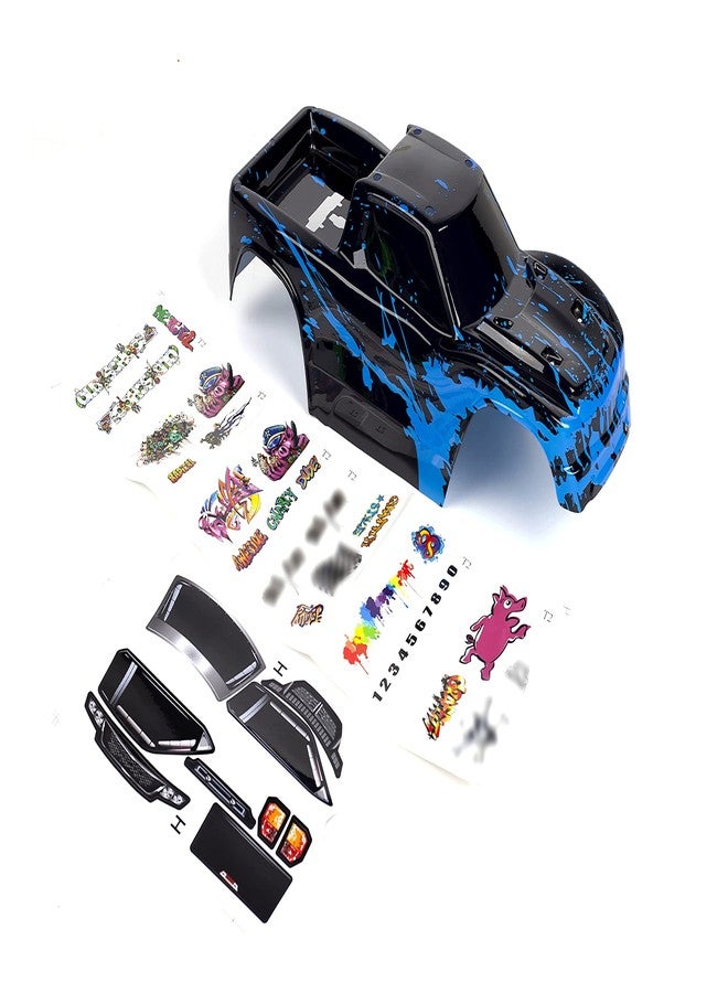 SummitLink Custom Body Muddy Blue Style Compatible for Hoss 4X4 VXL 3S 4WD Truck Shell Cover(Truck not Included) H-MBL-01 - Image 2