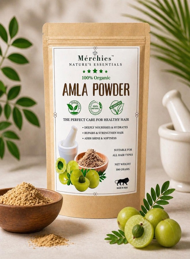 Merchies Amla Reetha Shikakai Combo Powder for Hair Growth – Ayurvedic Herbal Hair Cleanser, 100% Pure & Organic – Hair Fall Control & Scalp Care – 150g Each (Pack of 3, 450g) – Nature’s Essential - Image 2