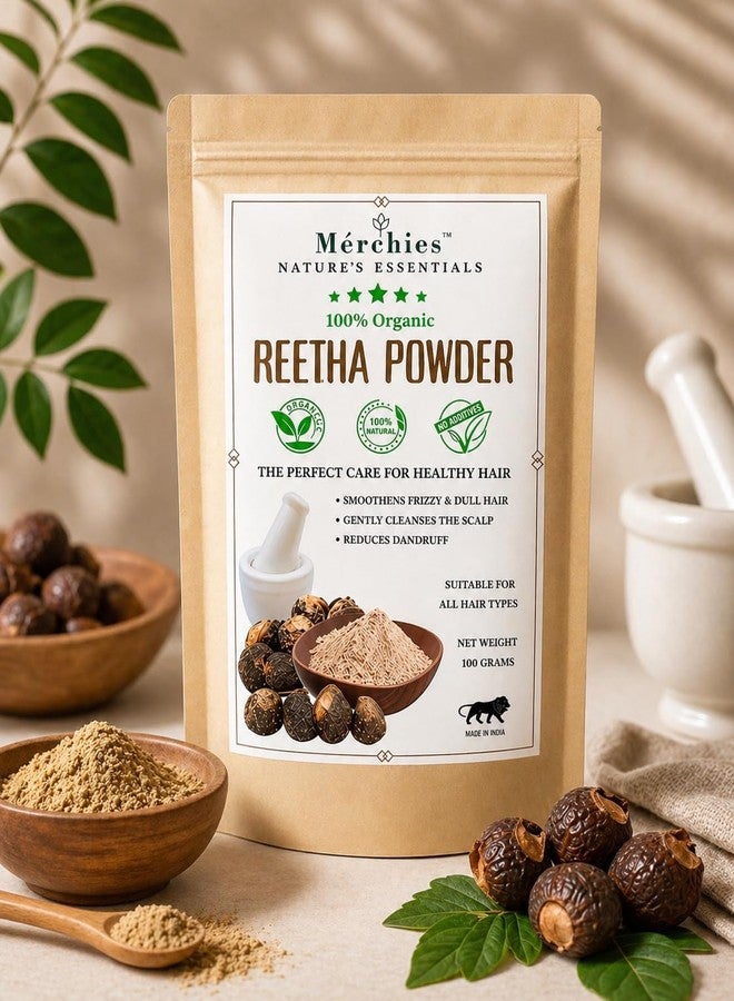 Merchies Amla Reetha Shikakai Combo Powder for Hair Growth – Ayurvedic Herbal Hair Cleanser, 100% Pure & Organic – Hair Fall Control & Scalp Care – 150g Each (Pack of 3, 450g) – Nature’s Essential - Image 3
