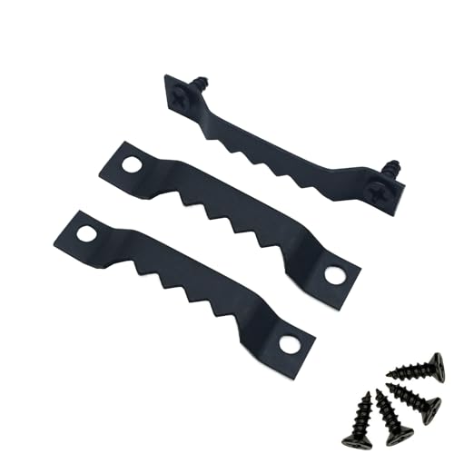 EesTeck 150 Pack Small Sawtooth Picture Hangers Steel Picture Hangers Picture Frames Hangers with Screws Picture Hang Solutions, for Hanging Clock Paintings Artwork Picture Frame Hook Photos (Black ) - Image 1