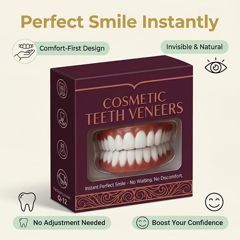 2026 New Natural Veneers for Missing Teeth Upper Lower Comfort Fit Easy Install - Image 5