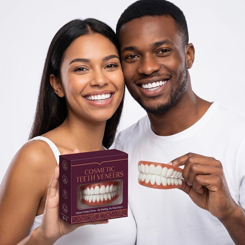 2026 New Natural Veneers for Missing Teeth Upper Lower Comfort Fit Easy Install - Image 3