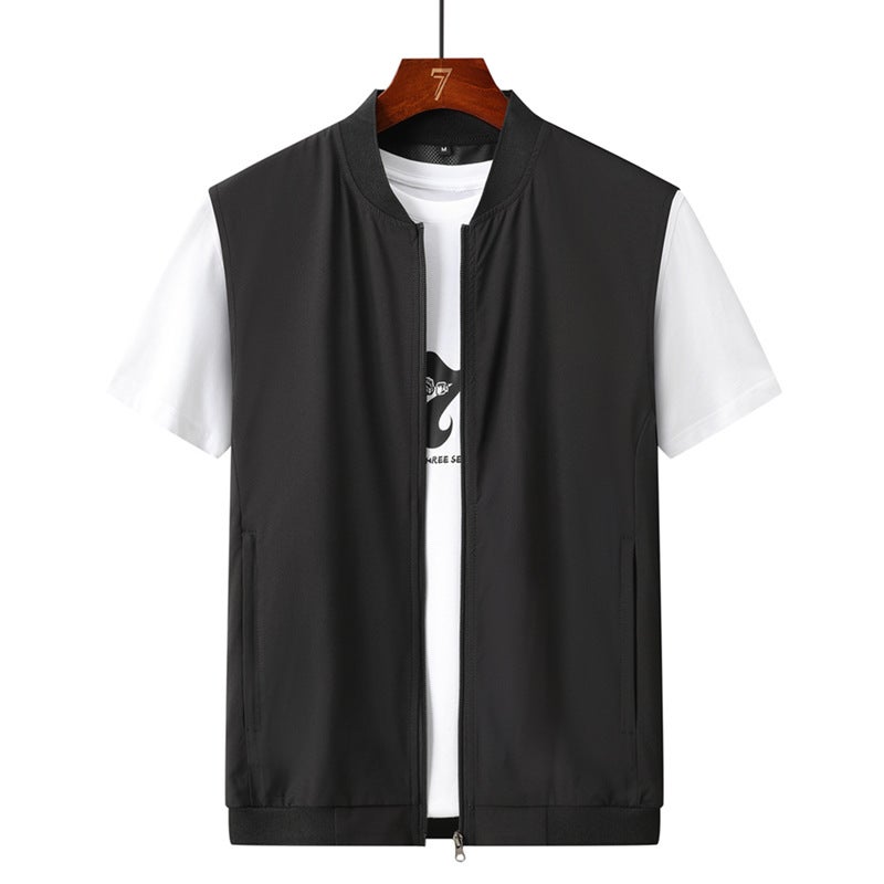 Summer Men'S Vest Sleeveless Waistcoat Vest Men'S Sports Thin Vest Outer Wear Light And Breathable Leather - Image 3