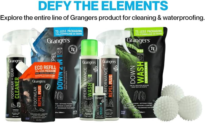 Grangers Down Care Kit with Wash  Repel for Down 2 In 1 10 oz and 3 Reusable Dry Balls To Restore Down Loft - Image 5