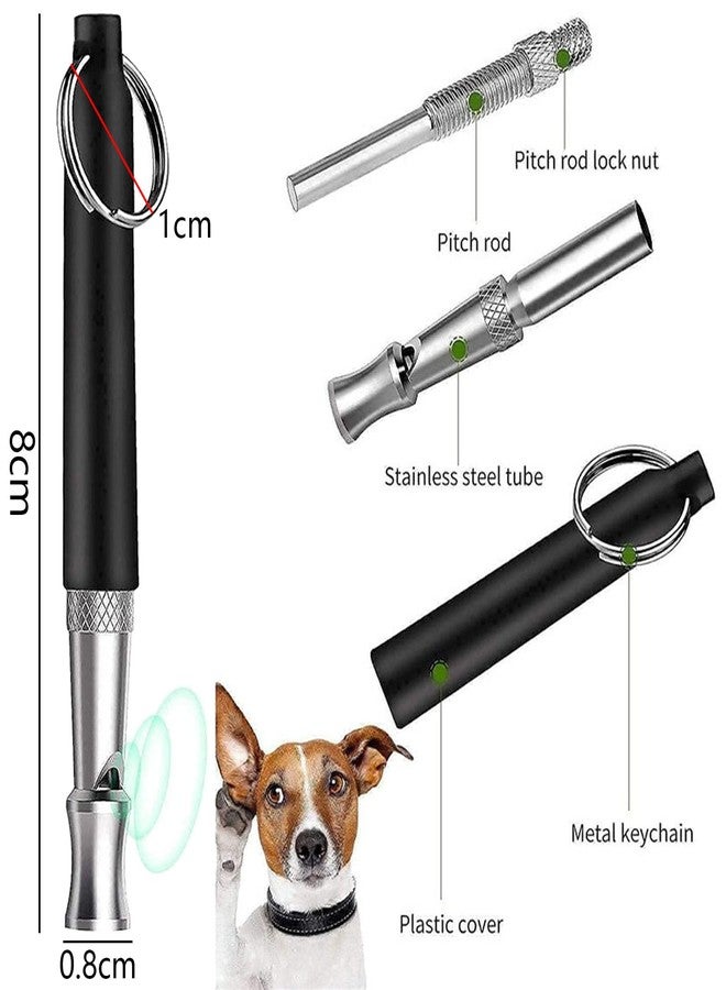 SUBANG 2 Pack Dog Whistle with Lanyard Stop Neighbors Dog from Barking Adjustable Ultrasonic Silent Dog Whistles Professional Dog Training Whistle for Dog Daily Training - Image 2