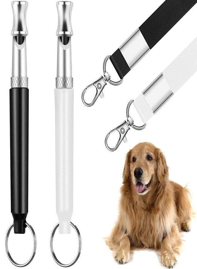 SUBANG 2 Pack Dog Whistle with Lanyard Stop Neighbors Dog from Barking Adjustable Ultrasonic Silent Dog Whistles Professional Dog Training Whistle for Dog Daily Training - Image 1