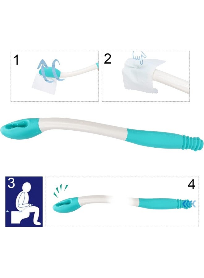 Toilet Aids Wiper Self Wipe Aid Helper Silicone15 Grips Long Reach Toilet Paper Tool for Limited Mobility Elderly Self Assist  - Image 2