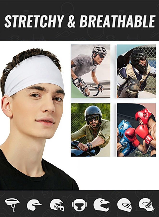 Tersely 3pcs/set Headbands,Yoga Sports Headband,Non-Slip & Lightweight Mens Sweatband, Womens Elastic Athletic Hairband,Lightweight Working Out Headbands- One Size Fits Most - Image 4